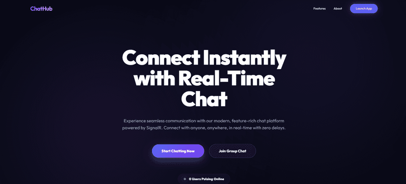 ChatHub - Real-Time Chat Application